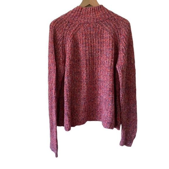 Gap Red Cable Knit Women's Turtleneck Soft Cotton Sweater - Picture 2 of 6